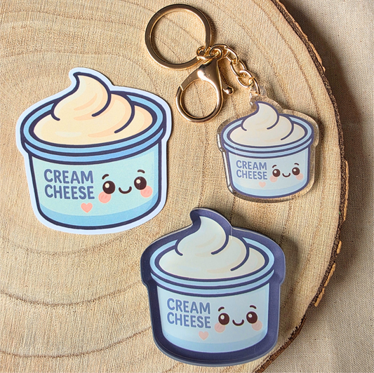 Cream cheese | vinyl sticker