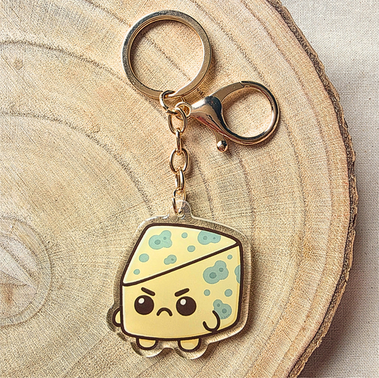 Blue Cheese | Acrylic Keychain